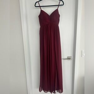 Azazie Cabernet Bridesmaid Dress, Size A4